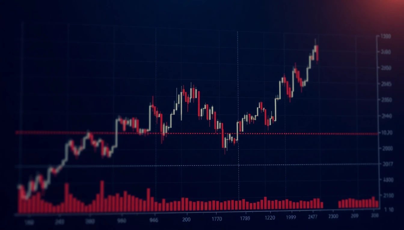 Aktienchart mit eingezeichneten Trendlinien und Unterstützungszonen.