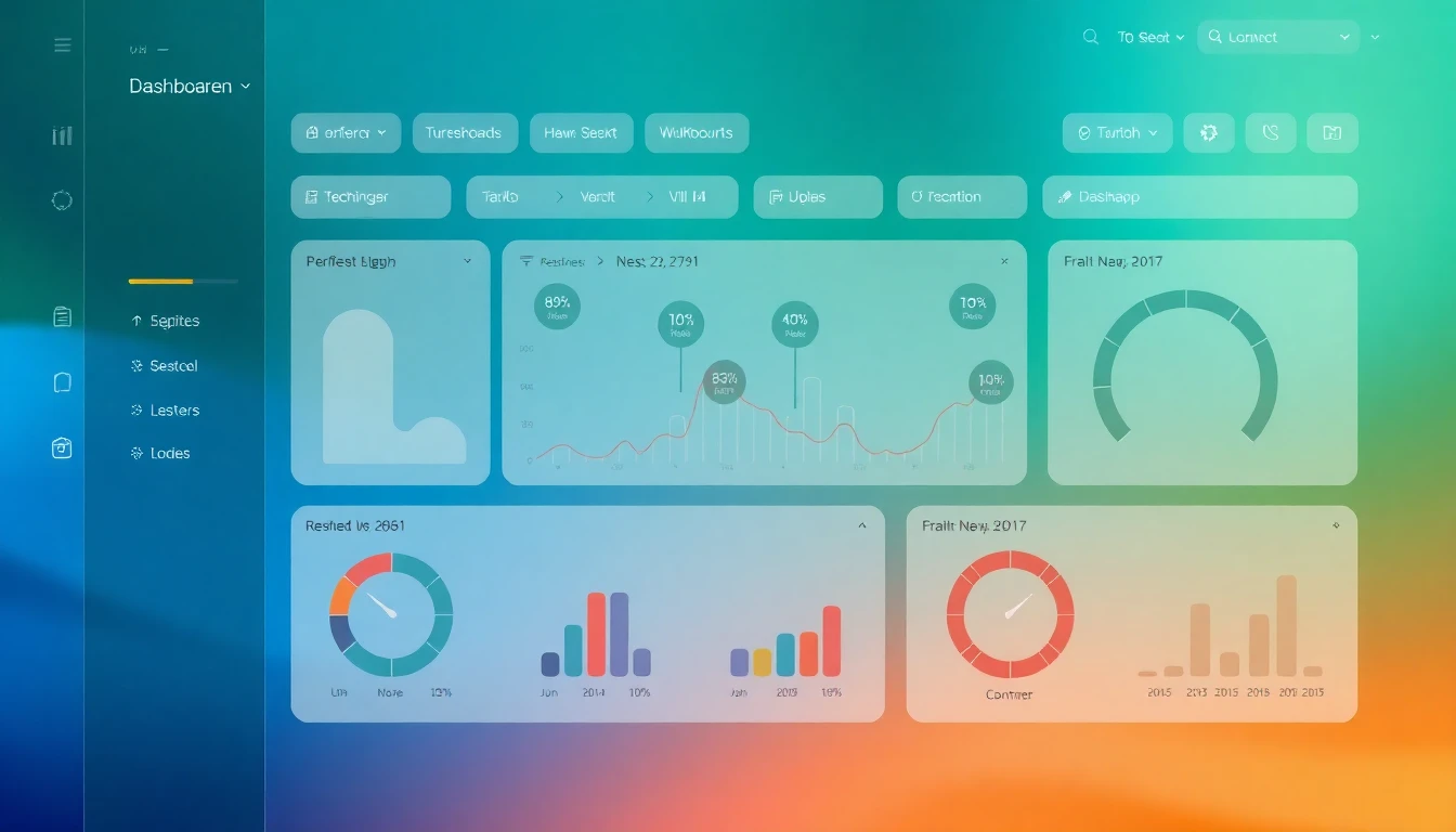 Dashboard mit verschiedenen technischen Indikatoren.